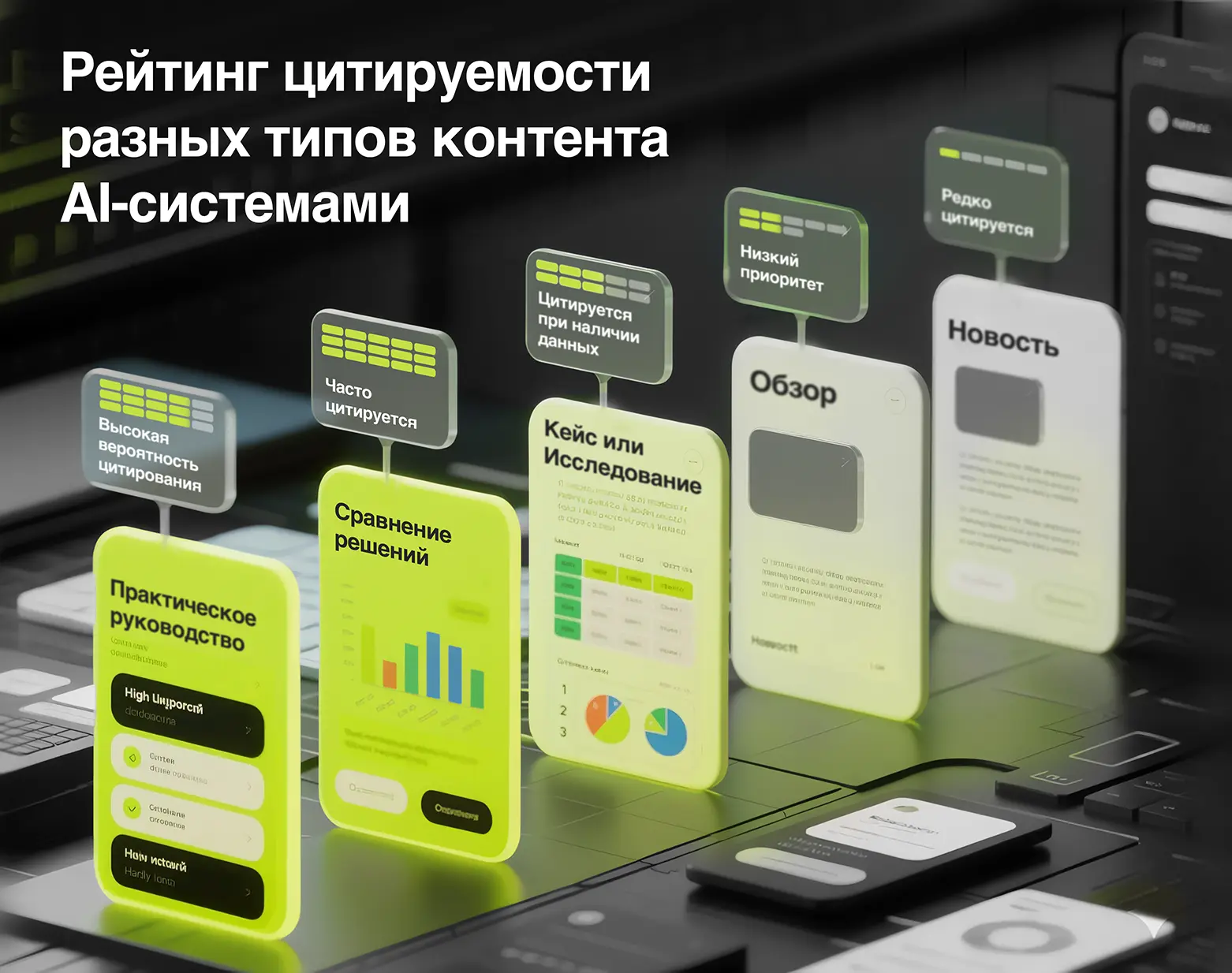 Рейтинг цитируемости разных типов контента AI-системами