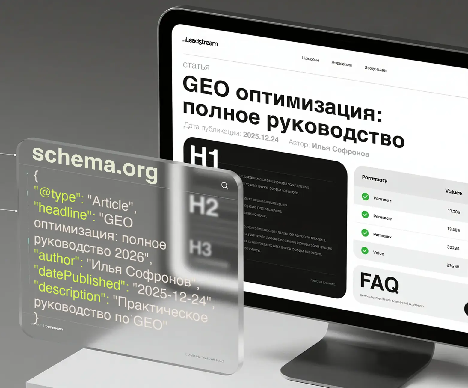 Пример корректной Schema.org разметки для AI-индексации